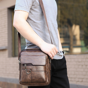 IStapromo <b>Gifts</b> Men's Shoulder <b>Bag</b>, <b>Large</b> Capacity, Wear-resistant PU Crossbody <b>Bag</b>, Multifunctional Waterproof Shoulder <b>Bag</b> - Product Image 5