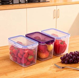 Hot Selling Multifunctional Rectangular 1600ml PP <b>Plastic</b> Europe Style Storage <b>Box</b> with Lid for Moisture-proof Food Preservation - Product Image 1