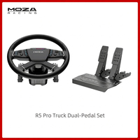 Simulateur de course de bureau MOZA R5 Pro avec volant ES Lite TSW, pédales SRP Lite2, pince de fixation pour table incluse, jeu sur PC