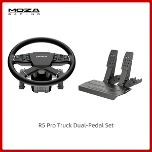 Simulateur de course de bureau MOZA R5 Pro avec <span class=keywords><strong>volant</strong></span> ES Lite TSW, pédales SRP Lite2, pince de fixation <span class=keywords><strong>pour</strong></span> table incluse, jeu sur PC - Product Image 5