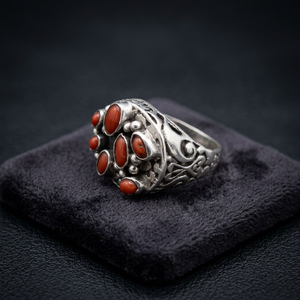 925 Sterling Silver Turquoise Gemstone <b>Ring</b> - Product Image 3