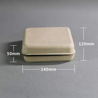 Boîte à savon en pulpe moulée biodégradable écologique personnalisée, plateau d'emballage en papier recyclé pour cosmétiques faits à la main