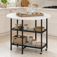 Table à manger pliante moderne en bois avec roulettes verrouillables, design pliable, meubles de salle à manger, armoire et 4 chaises