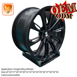 Jantes en alliage forgé noir 17-20 pouces 5x112 5x120 5x114.3 pour Audi BMW Benz Lexus <span class=keywords><strong>Bentley</strong></span> Chrysler Voitures <span class=keywords><strong>de</strong></span> <span class=keywords><strong>luxe</strong></span> - Product Image 4