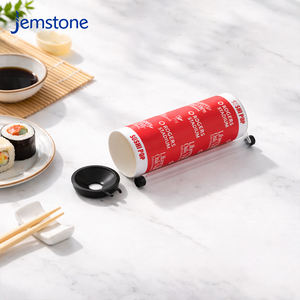 High Quality Sushi <b>Push</b> <b>Pop</b> Food-grade Kraft Cardboard Tube Box with Plastic Lids Sushi Rolls Food Cylinder Paper Tube Packaging - Product Image 5