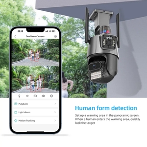 Cámara WIFI P11 para Exteriores con Doble Lente, Seguimiento Automático, Alarma con Sirena, 6MP, CCTV, Seguridad, Red Inalámbrica, WIFI, PTZ, <span class=keywords><strong>ICSEE</strong></span> - Product Image 5