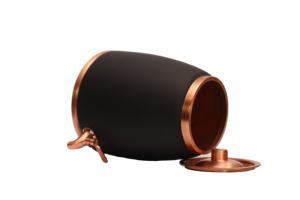 Distributeur d'eau moderne en cuivre pur noir mat - Pot Matka ayurvédique sans soudure avec robinet anti-fuite pour la décoration de la maison et des hôtels - Product Image 3