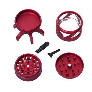 Negozio <span class=keywords><strong>di</strong></span> fumo <span class=keywords><strong>di</strong></span> moda a forma <span class=keywords><strong>di</strong></span> bomba in lega <span class=keywords><strong>di</strong></span> alluminio materiale smerigliatrici <span class=keywords><strong>di</strong></span> alta qualità tabacco manuale smerigliatrice con luce a Led - Product Image 4