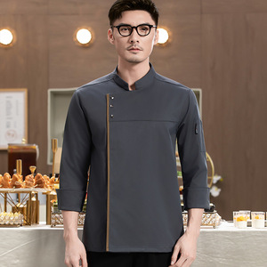 Abbigliamento <span class=keywords><strong>da</strong></span> <span class=keywords><strong>Chef</strong></span> di Alta Gamma per Hotel, Ristoranti, Catering, Cucina Occidentale, Pasticcerie, Divisa <span class=keywords><strong>da</strong></span> <span class=keywords><strong>Lavoro</strong></span> a Maniche Lunghe - Product Image 2