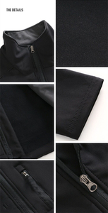 New Softshell Jacket Custom Design Winter <strong>Work</strong> Wear Men's Windproof Waterproof <strong>Fleece</strong> Lined Zip up Soft Shell Jacket - Product Image 5