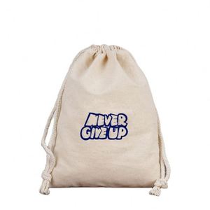 Sac en lin recyclé, sac en coton avec cordon de serrage, prix promotionnel, petits sacs en coton bio en mousseline de jute avec cordon de serrage - Product Image 6