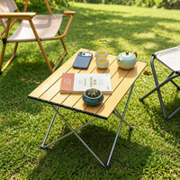 Table de camping pliante en aluminium de petite taille, personnalisée et professionnelle, mobilier d'extérieur portable, pique-nique, barbecue, randonnée, pêche, ultra-légère