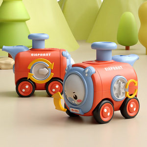 Inertia Press Face change Toy Car con fischietto trenino resistente alla caduta Cartoon Car Boy giocattoli interattivi genitore-figlio - Product Image 2