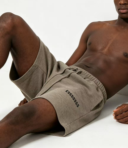 Shorts décontractés 2026 Nouveauté Coton Pur Homme Été Sport Décontracté Taille Mi-Haute Vente Chaude Imprimé Sérigraphié Molleton Uni - Product Image 6