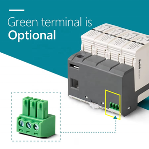 อุปกรณ์ป้องกันไฟกระชาก WRDZ WR-T2-<span class=keywords><strong>DC</strong></span> 3P 1000V <span class=keywords><strong>DC</strong></span> 20kA Imax 40kA ป้องกันฟ้าผ่าสำหรับระบบโซลาร์เซลล์และอุปกรณ์อิเล็กทรอนิกส์ T1 275V - Product Image 4