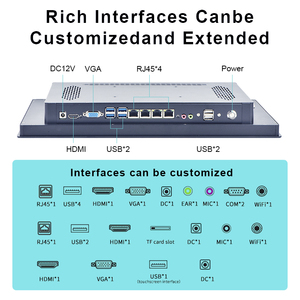 新型嵌入式/壁挂式工业触摸屏平板电脑 Linux/<span class=keywords><strong>android</strong></span> 一体机，带 DDR3/DDR4/DDR5 丰富 I/O 接口 - Product Image 4