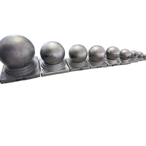 Bola de hierro artística de 20mm a 120mm, poste de valla de jardín decorativo, tapa de bola - Product Image 2