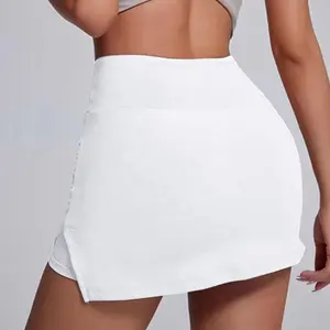 Vêtements pour femmes Jupe de sport Yoga Fitness Taille en V Robe de tennis de golf respirante pour femmes