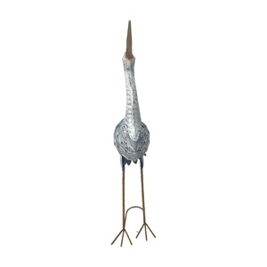 Top Pick Antique <strong>Bronze</strong> Metal Free Standing Garden Crane Animal Newest Design For Outdoor Lawn Backyard Porch Patio Decoration - Product Image 3