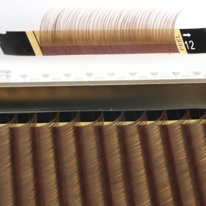 Extensions de cils en volume Camellia Heart Girl en gros, différentes longueurs, chaque bande de 12, 14, 16 mm, extensions de cils, boîtes personnalisées - Product Image 5