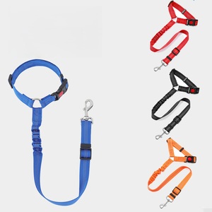 Laisse de ceinture de sécurité de <span class=keywords><strong>voiture</strong></span> pour animaux de compagnie Attache de sécurité de véhicule pour <span class=keywords><strong>chien</strong></span> pour siège arrière Voyage Attachement de harnais sécurisé pour voitures et VUS - Product Image 1