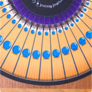 Optical Illusion <b>Turntable</b> <b>Mat</b> Round Plastic Non Slip For Vinyl Records Household Use - Product Image 1