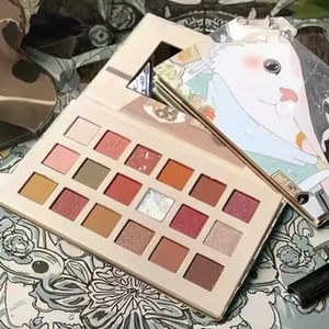 Paleta de Sombras de Ojos Vegana de 18 Colores, Tonos Tierra, Larga Duración, Acabado Perlado, Mate y Brillante - Product Image 3