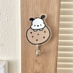 Cute Cartoon Acrylic <b>Hook</b> Round <b>Adhesive</b> For Doorway Dorm Bathroom No Drilling Required Small Gift - Product Image 1