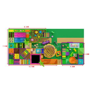 Equipo de Juegos Deportivos Comerciales para Interiores, Parque Infantil con Tobogán Doble de Plástico Suave para Niños, Experiencia Interactiva de Escalada para Uso Doméstico - Product Image 4