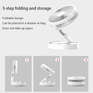 Hot Selling in Africa USB Rechargeable 7200mAh Battery Foldable Fan Portable Cooler Air Circulation Folding We Have Ce - Product Image 3