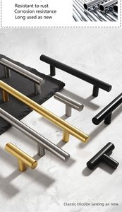 Nordic light luxury zinc alloy cabinet <strong>door</strong> handle, drawer cabinet, simple <strong>French</strong> gold pull - Product Image 3