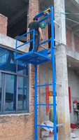Plateforme élévatrice industrielle Risenmega 2-15m à entraînement électrique 400kg Convoyeur vertical monorail en acier profilé en H
