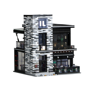Mould King 16042 Streetview Building <strong>Blocks</strong> MOC <strong>Bricks</strong> Creative Toys Street View Restaurant Building Model Set <strong>Block</strong> - Product Image 1