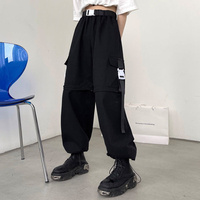 Pantalon Cargo décontracté à fermeture éclair pour femme