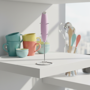 Custom Battery Operated <strong>Milk</strong> <strong>Frother</strong> Stainless Steel Electric <strong>Coffee</strong> <strong>Maker</strong> Egg Beater - Product Image 2