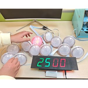 <span class=keywords><strong>Lampe</strong></span> <span class=keywords><strong>de</strong></span> ré<span class=keywords><strong>action</strong></span> interactive électronique à LED avec bouton poussoir pour ordinateur <span class=keywords><strong>de</strong></span> bureau et coordination œil-main - Product Image 1