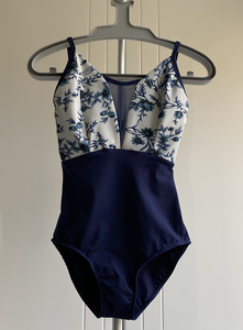 Justaucorps de danse de ballet à imprimé floral, justaucorps en maille V, justaucorps pour adultes, vêtements de danse de scène pour filles, <span class=keywords><strong>gymnastique</strong></span> - Product Image 2