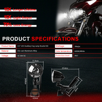 Vente en gros d'usine : Phares antibrouillard LED de 4,5 pouces avec clignotants intégrés pour modèles Harley Street Glide et Electra Glide 2014-2023
