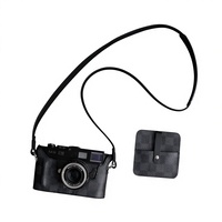 Funda Protectora de Cuero Genuino Hecha a Mano con Diseño Multifuncional de Lujo para Cámaras Leica M11/M10/M9/M8/Q3