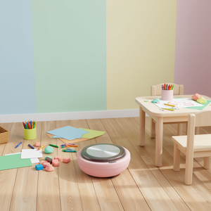 Mini Pink Electric Clay Wheel For <b>Kids</b> <b>Playpen</b> 6-Inch Modern Pottery Turntable With Safe Design For Creative Play - Product Image 2