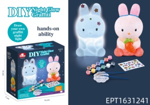 EPT Creatieve <span class=keywords><strong>DIY</strong></span> Graffiti Vinyl Nachtlamp Kit Schilderset met Lichtknop Batterij Inbegrepen Educatief Creatief Speelgoed - Product Image 2