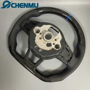 Volant en fibre de carbone en cuir perforé Haff-personnalisé pour Volkswagen <span class=keywords><strong>Golf</strong></span> <span class=keywords><strong>7</strong></span> GTI <span class=keywords><strong>R</strong></span> MK7 <span class=keywords><strong>7</strong></span>.5 pour MK4 MK5 MK6 mise à niveau et modification - Product Image 6