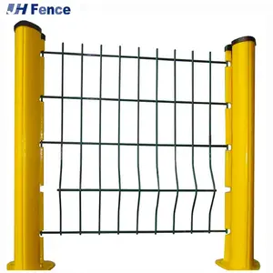 High Security PVC Coated 3D Folding Welded Wire Mesh Fence Easily Assembled