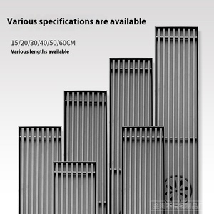 OEM Gun Gray Solid Invisible Floor Drain Brushed Stainless Steel for Odor Insect-Proof Side Row in Kitchen Bathroom Balcony - Product Image 4