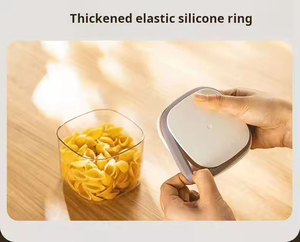<b>Stackable</b> Rectangle Food <b>Storage</b> <b>Containers</b> With Plastic Lids For Kitchen Freshness Preservation Minimalist Design PP Material - Product Image 5