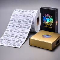 Autocollants de sécurité holographiques UV anti-contrefaçon en PVC découpés sur mesure, imperméables, avec motif d'aigle, fournis directement par l'usine