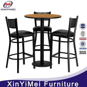 Table et chaises de <span class=keywords><strong>bar</strong></span>, mobilier commercial, mobilier de <span class=keywords><strong>bar</strong></span> en bois, nouveau produit, design moderne, solide, portable, <span class=keywords><strong>bar</strong></span> <span class=keywords><strong>haut</strong></span>, 5 pièces/carton - Product Image 2