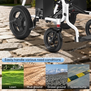 CE Aprovado Steel Frame 500W Motor Power Wheel Chair Preço Acessível Todas as Condições de Estrada Smooth Ride Electric Wheelchair - Product Image 4
