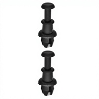 Attaches de suspension en plastique pour séparateur de bagages automobile, clips de fixation pour étagère à colis