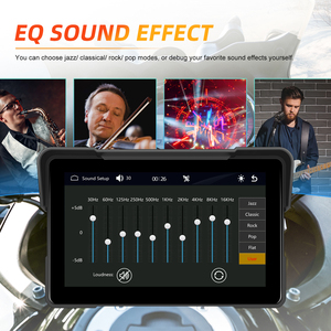 Podofo 7 inch xe máy xách tay Carplay màn hình không dây Carplay /<span class=keywords><strong>Android</strong></span> tự động màn hình <span class=keywords><strong>IP67</strong></span> không thấm nước Airplay <span class=keywords><strong>Android</strong></span> Cast BT - Product Image 5